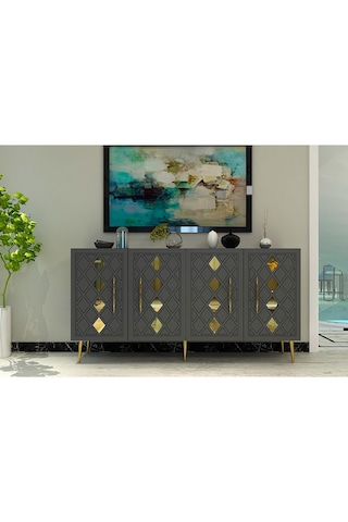 Domect Kb150 Konsol Antrasit-altın