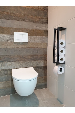 lyla concept Rosa Duvara Monte Depolu Wc Kağıtlık Siyah