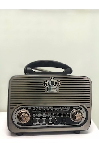 Everton Rt-830 Güneş Enerjili Panelli Bluetooth Fm-usb-Tf Card-Aux Nostaljik Radyo