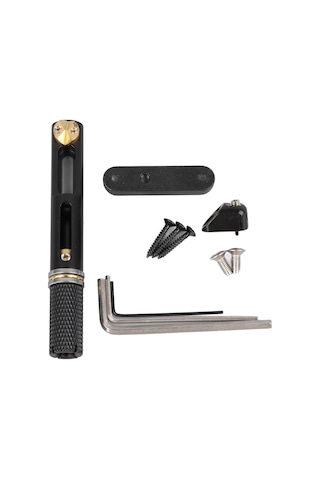 Hfambition Tek Tel Gitar Köprüleri - 5/6 Telli Bas Gitarlar İçin Ayarı Uygun Metal Konstrüksiyonlu Muzik Aleti Aksesuarı