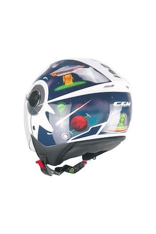 Cgm 261S Mını Space Çocuk Kaskı Lacivert Beyaz