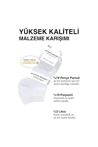 Giorgina Ferri 10'lu Kutu Bambu Premium Dikişsiz Bay - Sneaker Çorap