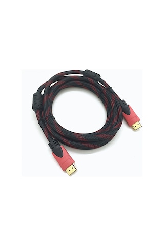 Wezone Hdmı 1.4 Kablosu 1.5m Kırmızı-siyah Örgü Ve Cat5e Ağ Kablosu 10m Sarı - 4k 30hz, 1000mbps, Tv/bilgisayar/set-top Box Bağlantısı