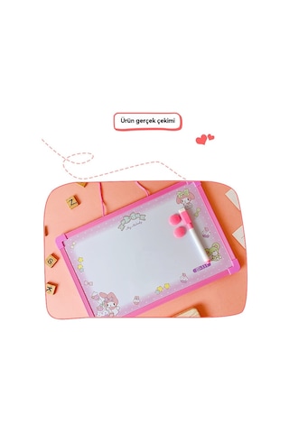 Rakam Ve Harflerle Çocuklara Özel Manyetik Yazı Tahtası Mor