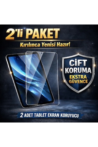 Samsung Galaxy Tab S7+ Plus Sm-t970 12.4" Uyumlu 2'li Paket Tablet Ekran Koruyucu