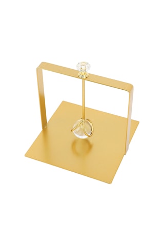 Shineyee Altın Metal Havlu Tutucu, Kaldırmalı Kollü Tasarım, Ev/hotel/restoran İçin Pratik Dekoratif Masaüstü Alet Altın