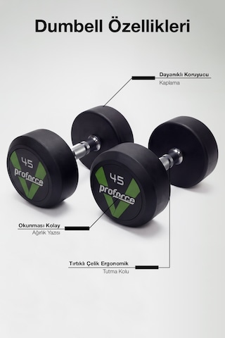 Proforce Dambıl Ağırlık Db45 Adet