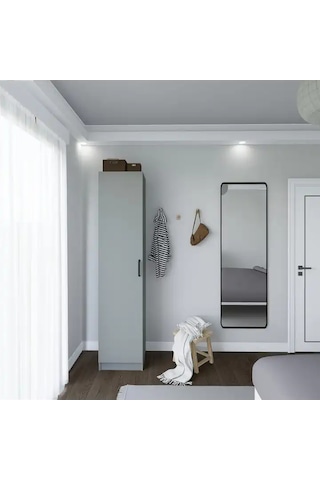 Yaman Tek Kapaklı 4 Raflı Çok Amaçlı Mutfak Kiler Ve Banyo Dolabı - Luna Luna