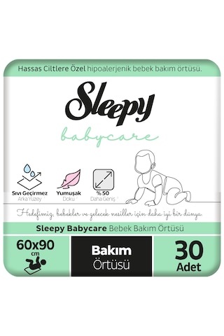 Sleepy Babycare Bebek Bakım Örtüsü 60 x 90 CM 3 x 10 30 Adet