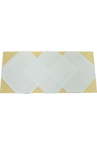 Krem 3 Adet 80cmx80cm,sarı 140cmx240cm Masa Örtüsü 4lü Set