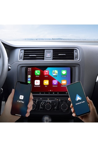 9 İnç Volkswagen Skoda Uyumlu 8gb Ram 128gb Hafıza Android Carplay Multimedya Arka Kamera 9"
