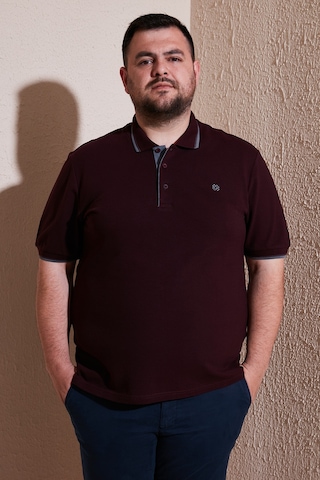 Buratti Büyük Beden Pamuklu Regular Fit Erkek Polo Yaka T Shirt 5902118B Vişne