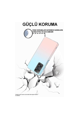 Xiaomi Redmi Note 11 Kılıf Kamera Korumalı Tıpalı Şeffaf Silikon Kapak