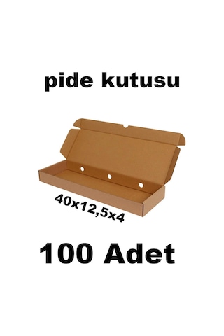 Pide Kutusu Hazır Kutu 100'lü 40 x 4 x 12.5 CM