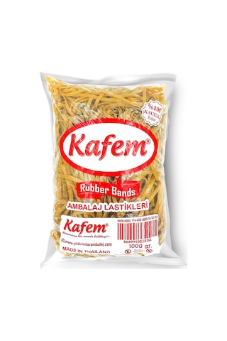 180 X 5 Mm Kafem Ambalaj Lastiği 30 Paket X 1000 Gram Koli