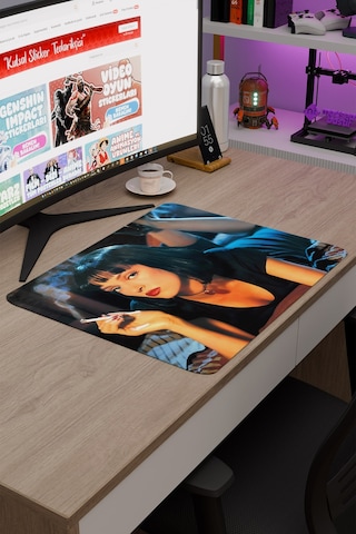 Pulp Fiction Ucuz Roman Tarantino V1 48x40 Xl Gaming Kauçuk Kaymaz Taban Mouse Pad Fare Altlığı