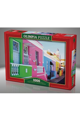 Olimpia Puzzle 1000 Parça Güney Afrika'Nın Renkli Evleri