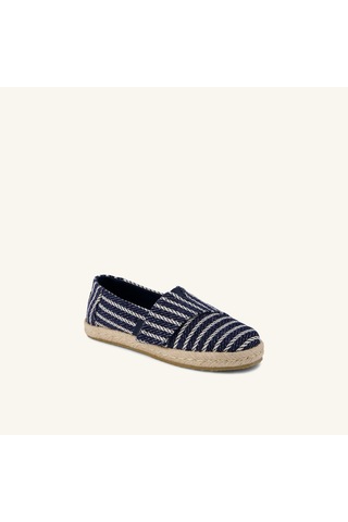 10023199 Navy Espadril Erkek Çocuk 10023199 Toms Dıana Alpargata Rope 2.0 Navy Nautical Stripe