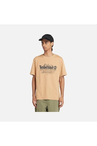 Timberland Graphic Slub Erkek Tişört Tb0a5ufueh31 Şampanya