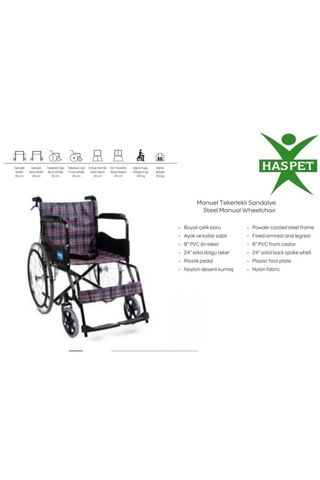 Frenli Tekerlekli Sandalye Hasta Transfer Sandalyesi 1.sınıf