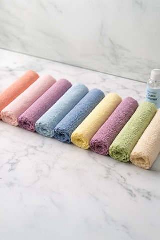 Myclean 10'lu Mikrofiber Temizlik Bezi, Mikrofiber Havlu Bez 30x30cm Diğer