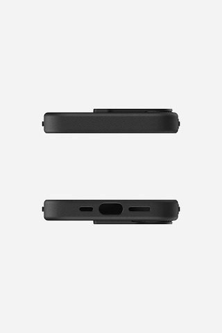 Apple iPhone 17 Uyumlu Magsafe Özellikli Vegan Deri Kılıf A17 Siyah