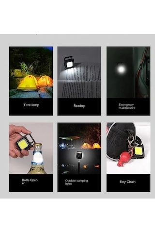 F.20a Mıknatıslı Kamp Feneri El Feneri 800 Lümen 30 Cob