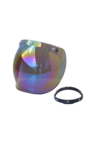 Teltree Yüksek Kaliteli Motosiklet Balon Vizör: Renkli, Dayanıklı, Kolay Takılır, Güneş Ve Yağmur Koruma Özellikli.