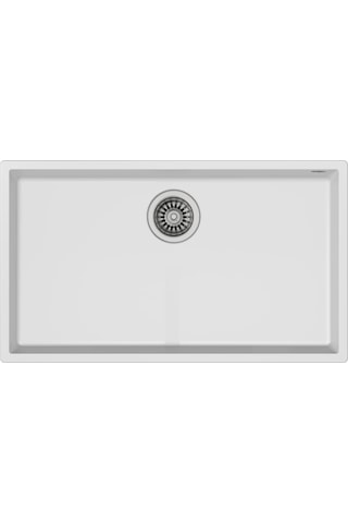 Teka Square 72.40 Tg Tezgah Altı Beyaz Granit Eviye