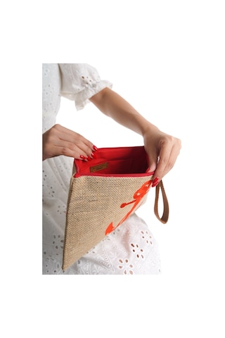 Mubiano Summer Kadın Jüt Hasır Kumaş Çapa Clutch & Portföy Çanta - Msly0103-bj Bej