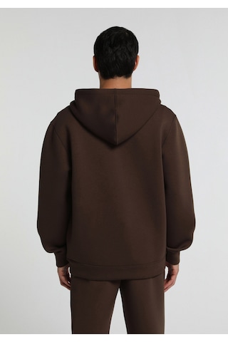 Colin's Colins Regular Fit Kapüşonlu Düz Erkek Kahverengi Sweatshirt Cl1082116 Q1.v1 Dbr Koyu Kahverengi