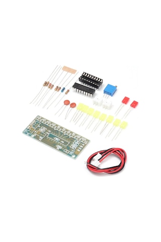 Demonte Lm3915 10 Led Vumetre Kit Dıy Led Elektronik Ses Müzik Seviye Işık Göstergesi Lehimleme