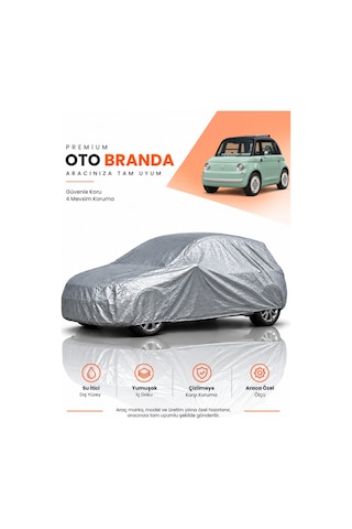 Fiat Topolino 2024-2026 Hatchback Uyumlu Araba Brandası Oto Branda Araba Örtüsü Araç Çadırı