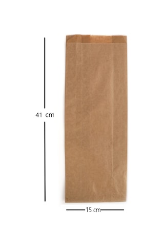 Anadolu Kağıtçılık Çizgili Şamua Kraft Kese Kağıdı 40G 10Kg 15Cm X 41 Cm