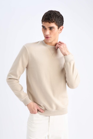 DeFacto Regular Fit Bisiklet Yaka Kalın Basic Düz Sweatshirt T3777AZ25SPBG735