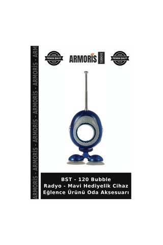 Bst - 120 Bubble Radyo - Mavi Hediyelik Cihaz Eğlence Ürünü Oda Aksesuarı
