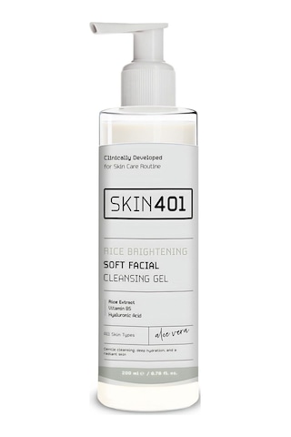 Skin401 Pirinç Özlü Aydınlatıcı Yüz Temizleme Jeli 200ml
