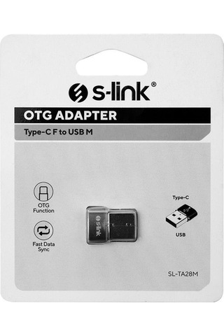S-link Sl-ta28m Otg Çevirici Type-c Dişi To Usb Erkek Metal Gövdeli