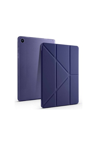 Samsung Galaxy Tab A9 Kılıf Kalem Bölmeli Stand Olabilen Standlı Tablet Kılıfı Kapaklı Kılıf