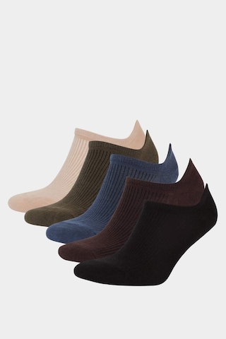 Defacto Erkek 5li Pamuklu Sneaker Çorap F5326axnskr1 Çok Renkli