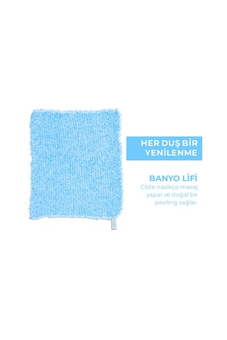 Extra Esnek Banyo Lifi Malzemeden Üretilmiş 30x40 Cm Tüm Cilt Tiplerine Uygun