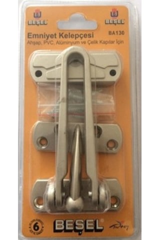 Beşel Çelik Emniyet Kapı Kelepçesi Krom Renk