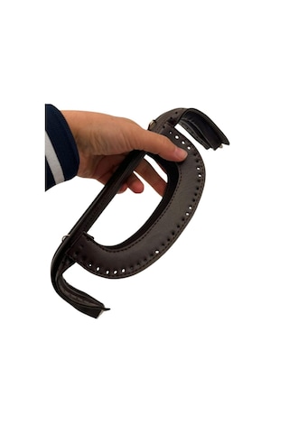 Çanta Aksesuar 25 Cm Suni Derili Koyu Kahve Renk Gizli Çanta Bursu Yeni Model