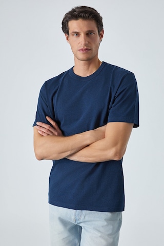 Grimelange Peltz Erkek Relaxed Bisiklet Yaka Kısa Kollu Lacivert T-shirt Lacivert
