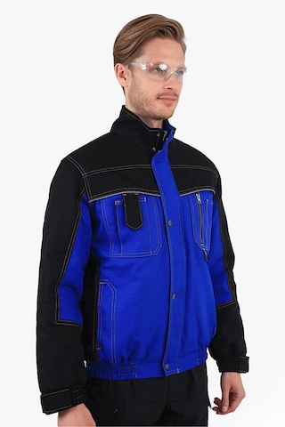 Çift Renkli Panama Mont Saks Mavi - Siyah