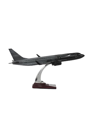 Zekupp Boeing 737-800 1/100 Siyah Çok Çizgili Tasarım Model Uçak