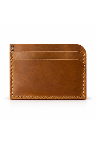 Oakco Leather Hakiki Deri Handmade Kahverengi-yeşil Kartlık Sütlü Kahverengi