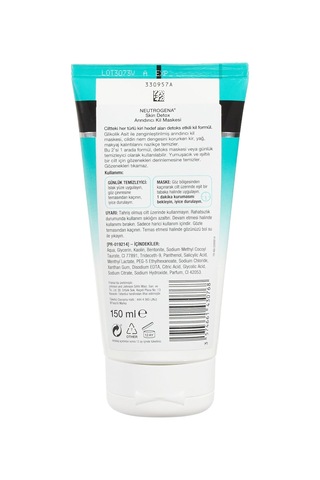 Skin Detox Arındırıcı Kil Maskesi, 150 Ml 3 Paketi