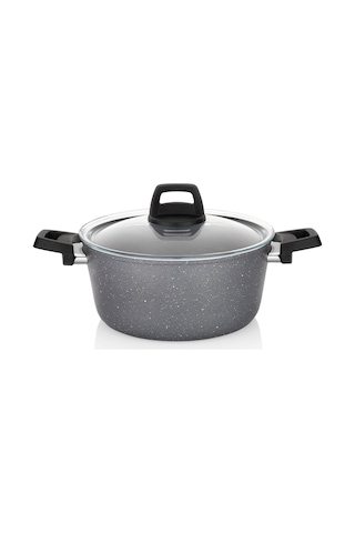 Schafer Ashen Yanmaz Yapışmaz Tencere Seti 9 Parça Gri