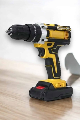 Çift - 904 - Batlı Metal Dişli Darbeli Şarjlı Matkap Seti 24w Güç Ve 24 - Glblseme - Parça Aksesuar